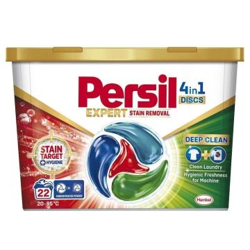 Persil Expert 4in1 Deep Clean Концентриран перилен препарат на дози за бяло пране x22 броя