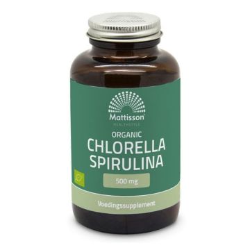 Хлорела и спирулина 500 mg x240 таблетки Mattisson Healthstyle