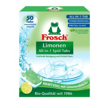 Frosch All-In-1 Таблетки за съдомиялна машина Зелен лимон x50 броя