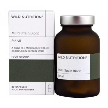Food-Grown Мултибиотик за всички х30 капсули Wild Nutrition