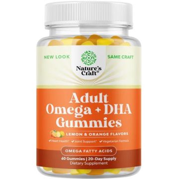 Омега 3-6-9 + DHA за възрастни х60 желирани таблетки Nature's Craft