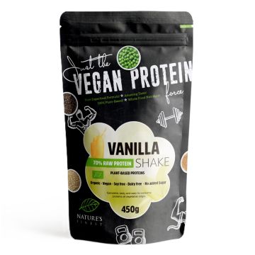 Растителен микс за протеинов шейк Ванилия, био х450 г Nature's Finest