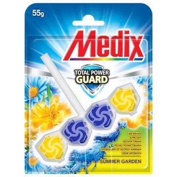 Medix Guard  Summer GardenТвърдо тоалетно блокче с плодово-флорален аромат x55 грама