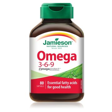 Омега 3-6-9 Биокомплекс 1200 мг x80 капсули Jamieson