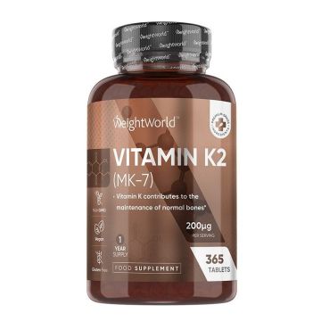 Витамин К2 (MK-7) 200 µg х365 таблетки Weight World