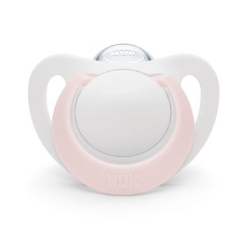Nuk Star Залъгалка със силиконов биберон 0 - 6 месеца x1 брой -  730717