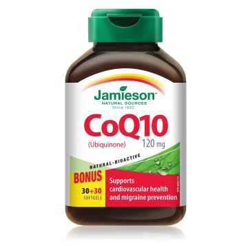Коензим Q10 120 мг x 30+30капсули Jamieson
