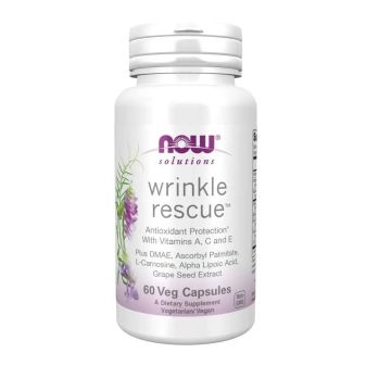 Wrinkle Rescue против бръчки x60 капсули, Now Foods
