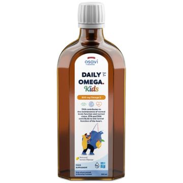 Daily Omega Kids Рибено масло за деца, с аромат лимон х250 мл Osavi