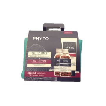 Phyto Phytophanere+Phytocyane Комплект за коса против косопад