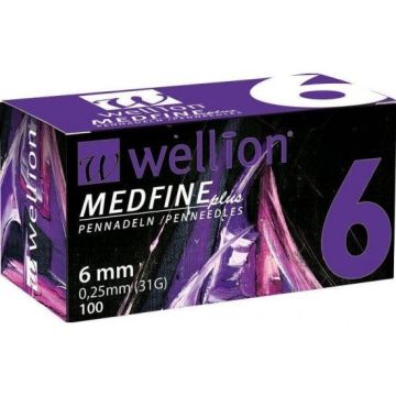Wellion Medfine Plus Игли за инсулинова писалка 6 mm  х100 броя
