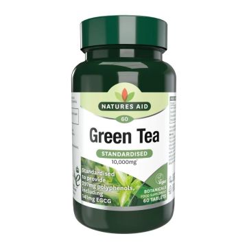 Зелен чай 10000mg х60 таблетки Natures Aid