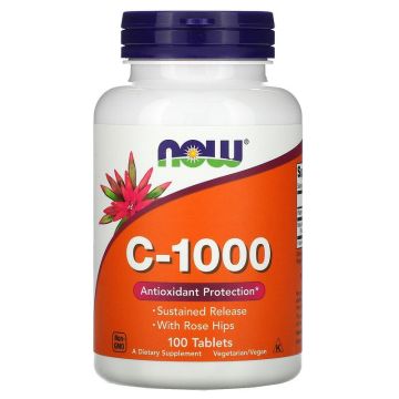 Витамин C 1000мг х100 таблетки Now Foods