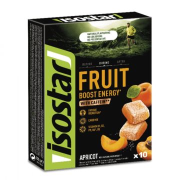 Energy Fruit Boost Енергийни блокчета Кайсия 10 г x 10 броя Isostar