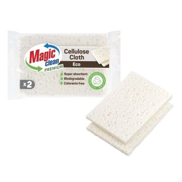 Magic Clean Premium Eco Целулозни биоразградими попивателни кърпи x2 броя
