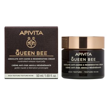 Apivita Queen Bee Регенериращ дневен крем за лице против стареене - богата текстура x50 мл