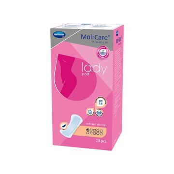 Hartmann MoliCare Lady Подложки за жени 0,5 капка х28 броя