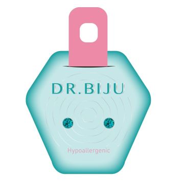 Dr.Biju Хипоалергенни обеци Xirius Blue Zircon 4.0 мм, DXI40C229