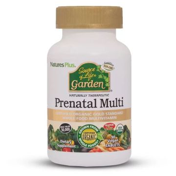 Prenatal Multi Органични витамини за бременни х90 вегетариански таблетки Natures Plus
