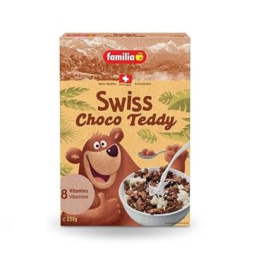 Familia Swiss Choco Teddy Зърнена закуска с шоколад x250 грама