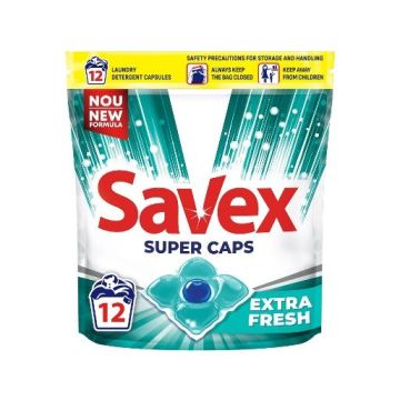 Savex Super Caps Extra Fresh Капсули за пране x12 броя