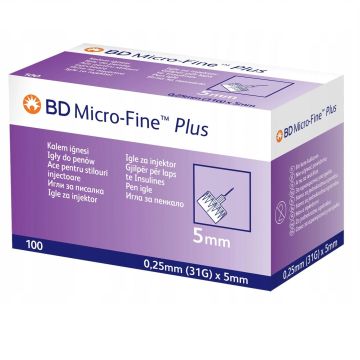BD Micro Fine Plus Игла за писалка 5мм х100 броя