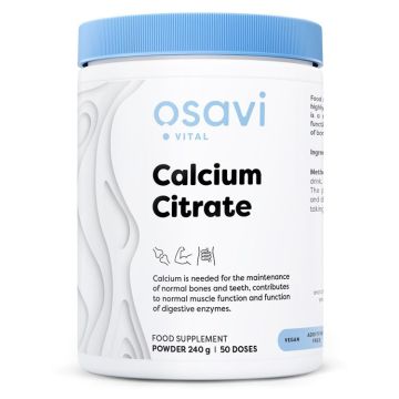 Калциев цитрат, прах х240 г Osavi