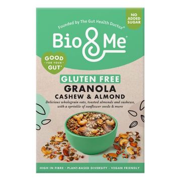 Bio & Me Безглутенова гранола с кашу и бадеми х350 грама