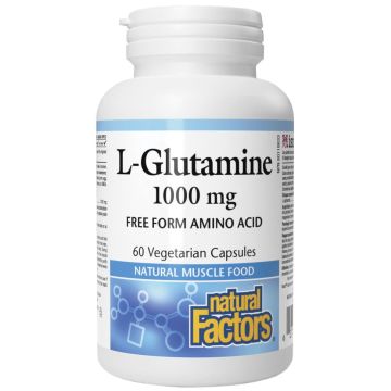 Л-Глутамин 1000 mg х60 капсули Natural Factors