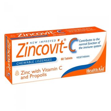 ЦинкоВит C х60 дъвчащи таблетки Health Aid