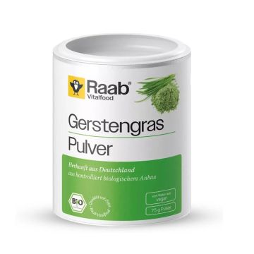 Био ечемична трева на прах x75 грама Raab Vitalfood