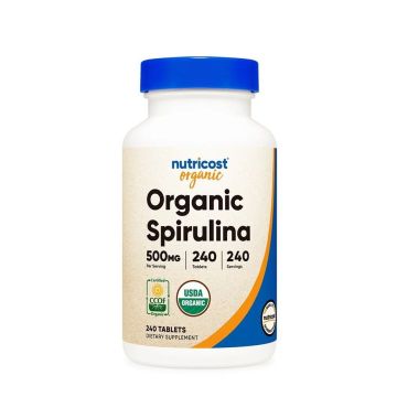 Спирулина органик 500 мг х240 таблетки Nutricost
