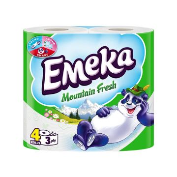 Emeka Mountain Fresh Ароматизирана трипластова тоалетна хартия х4 броя