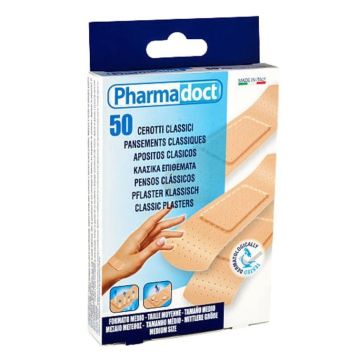 Pharmadoct Classic Миещи се пластири, размер 7х2 см x50 броя