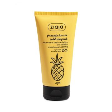 Ziaja Pineapple Skin Care Скраб за тяло с антицелулитен ефект с ананас и кофеин x160 мл