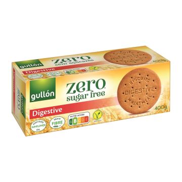 Gullon Diet Nature Digestive Пълнозърнести бисквити Дайджестив Без захар х400 грама