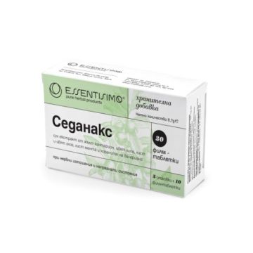 Essentisimo Седанакс при нервни изтощения и напрежение х30 таблетки