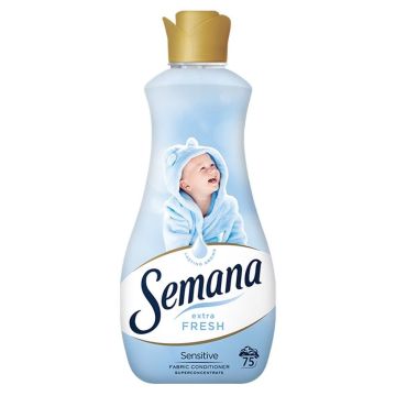 Semana Extra Fresh Sensitive Омекотител концентрат х1500 мл, 75 пранета