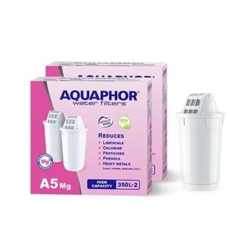 Аквафор A5 MG+ Сменяем филтър за кана, капацитет 350 л х4 броя