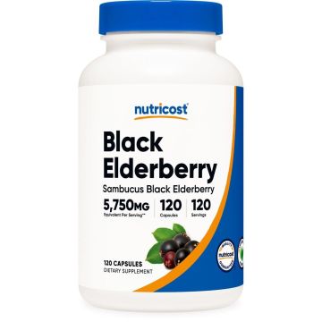 Черен бъз 575 mg х120 капсули Nutricost