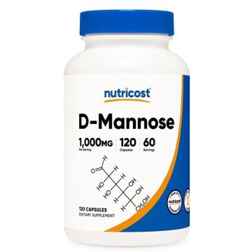 Д-Mаноза за профилактика на уринарния тракт 500 mg х120 капсули Nutricost