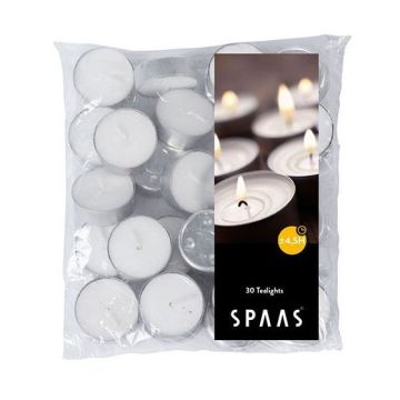 Spaas Чаени свещи x30 броя, Бели