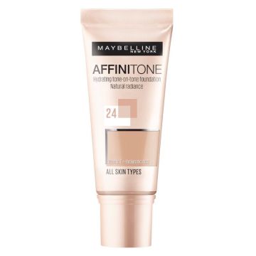 Maybelline Affinitone Фон дьо тен за всеки тип кожа, 24 Golden Beige