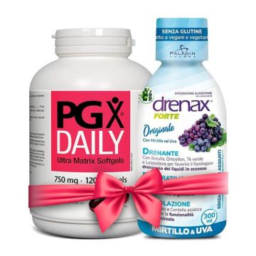 Промо комплект PGX Daily Ultra Matrix 120 капсули с Подарък Drenax Forte 300 мл