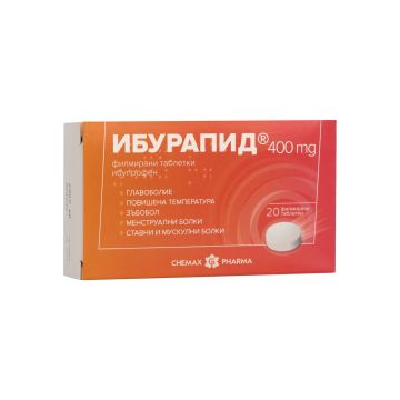 Ибурапид 400 mg при болка и висока температира х20 таблетки - Химакс Фарма