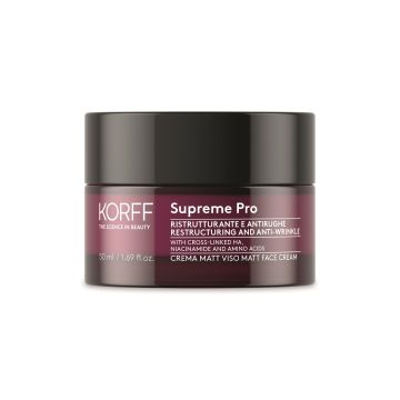 Korff  Supreme Pro Matt Реструктуриращ крем за лице с уплътняващо действие за комбинирана кожа x50 мл
