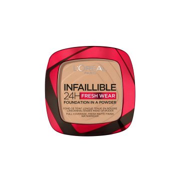 Loreal Paris Infaiilible 24h  Компактна пудра за лице, 140 Golden Beige