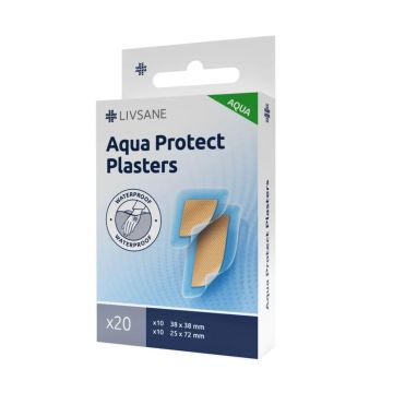 Livsane Aqua Protect Водоустойчиви пластири 2 размера х 20 броя