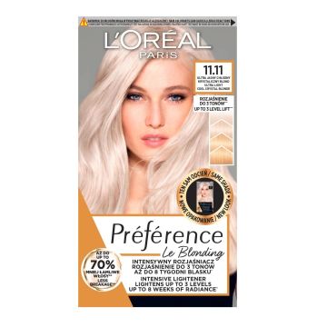Loreal Paris Preference Боя за коса, 11.11 Ultra Light Cold Crystal Blonde