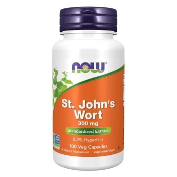 Жълт кантарион 300 mg х100  веган капсули Now Foods